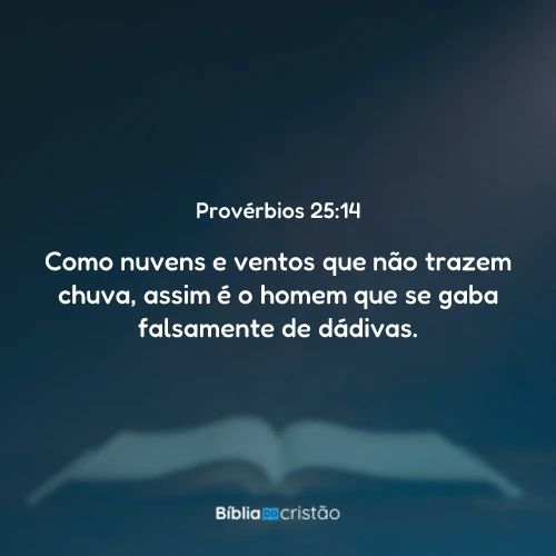 Provérbios 25:14
