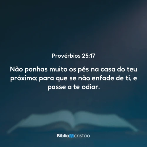 Provérbios 25:17