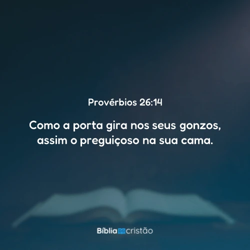 Provérbios 26:14