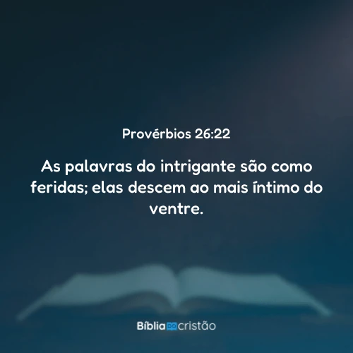 Provérbios 26:22