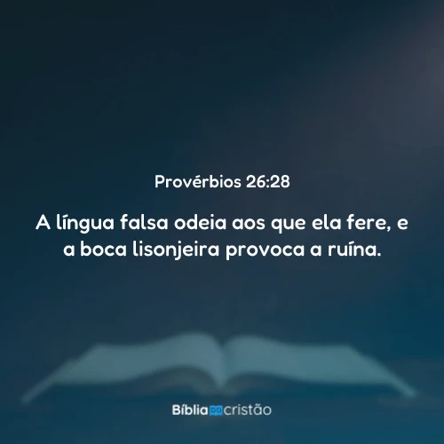 Provérbios 26:28