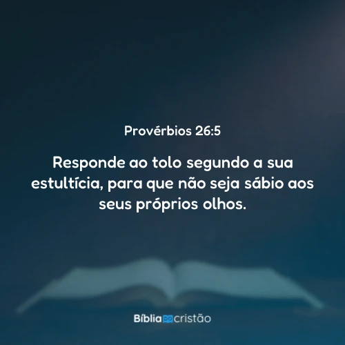 Provérbios 26:5