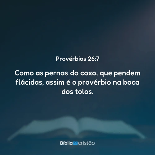 Provérbios 26:7