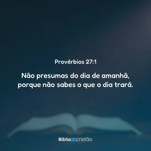 Provérbios 27:1