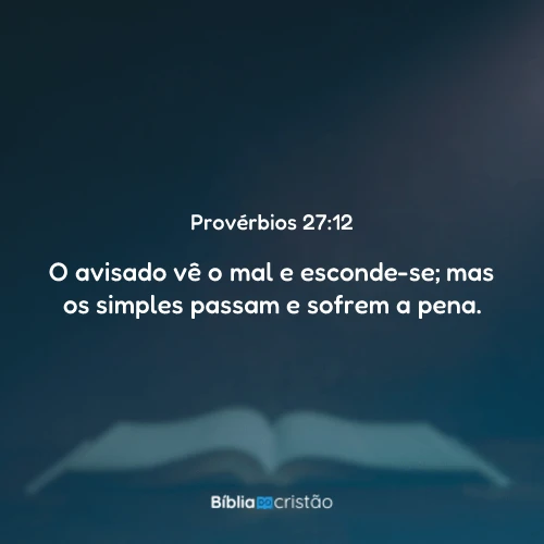 Provérbios 27:12