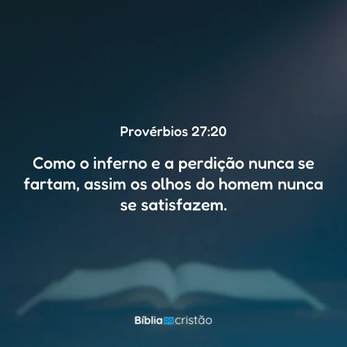Provérbios 27:20