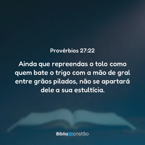 Provérbios 27:22