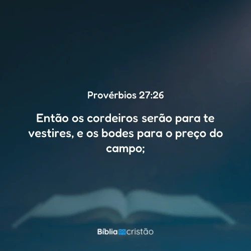Provérbios 27:26