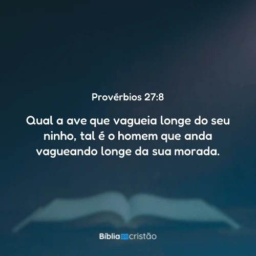 Provérbios 27:8