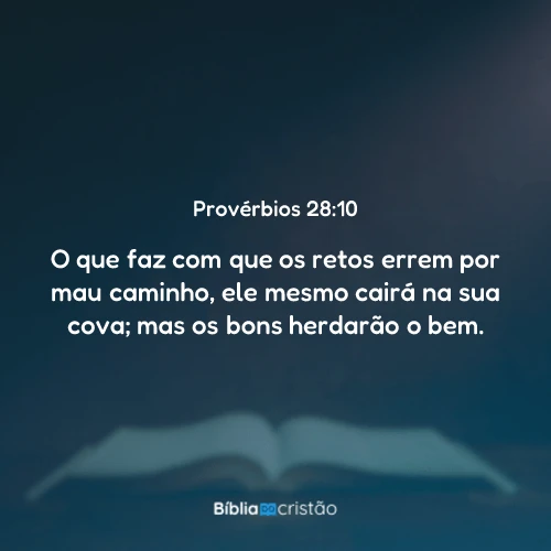 Provérbios 28:10