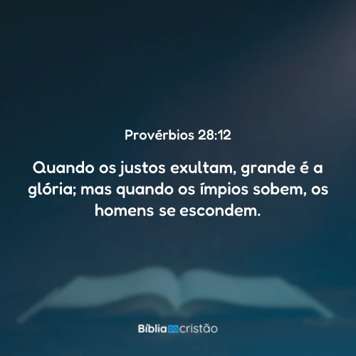 Provérbios 28:12