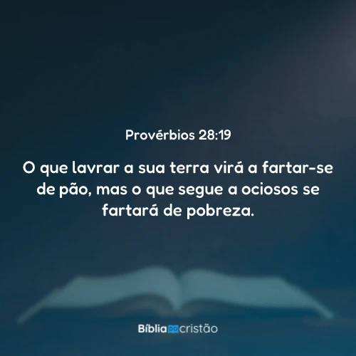 Provérbios 28:19
