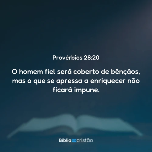 Provérbios 28:20