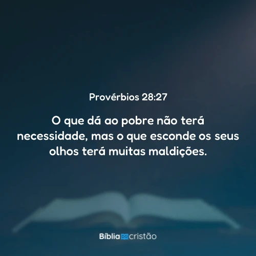 Provérbios 28:27