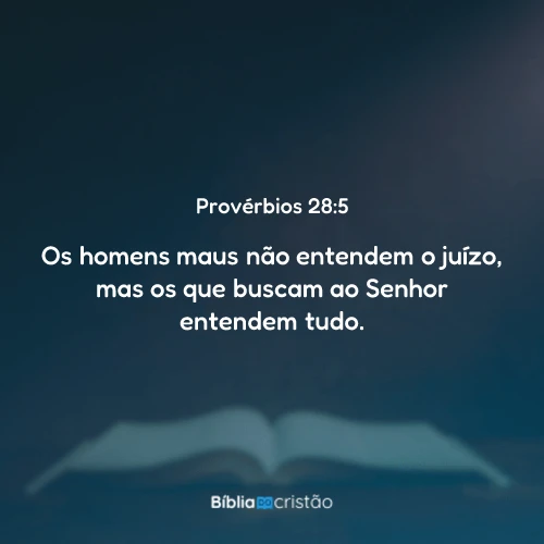 Provérbios 28:5