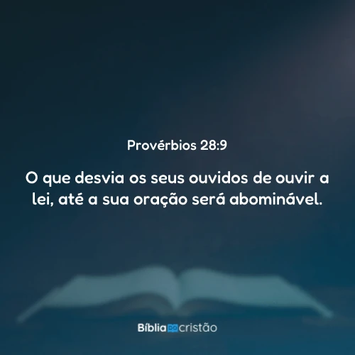 Provérbios 28:9