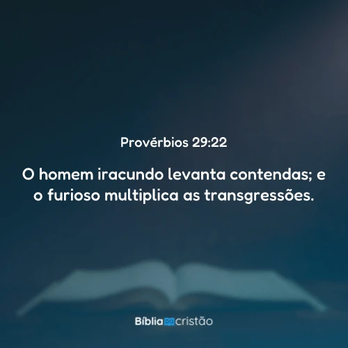 Provérbios 29:22