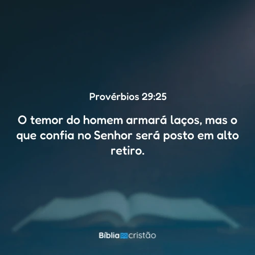Provérbios 29:25