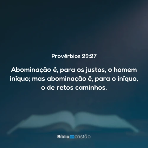 Provérbios 29:27