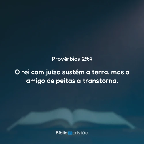 Provérbios 29:4