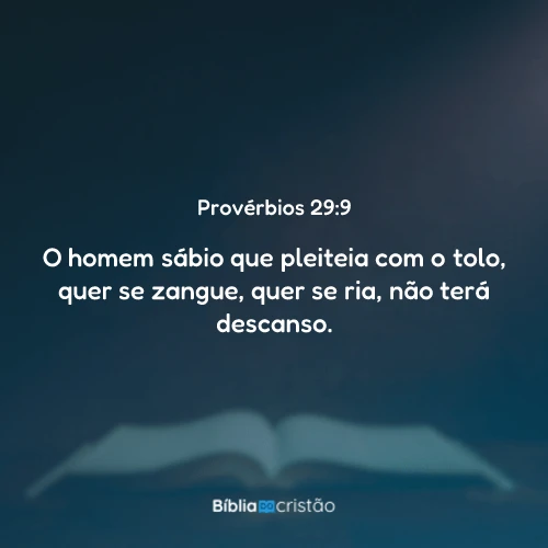 Provérbios 29:9