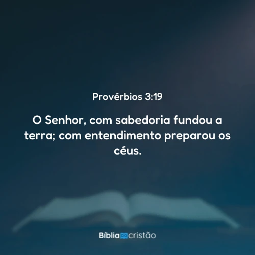 Provérbios 3:19