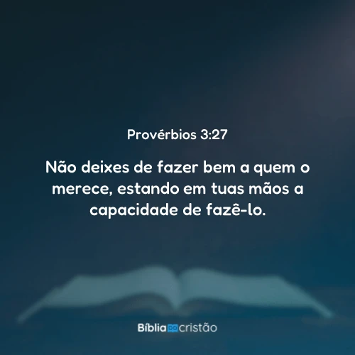 Provérbios 3:27