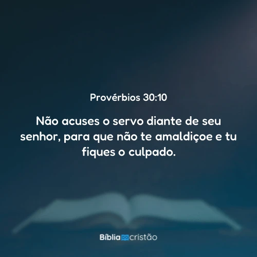 Provérbios 30:10