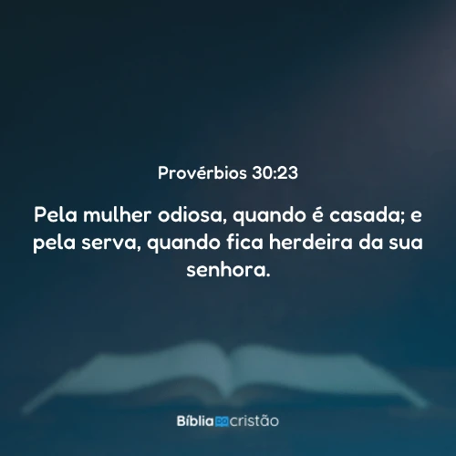 Provérbios 30:23