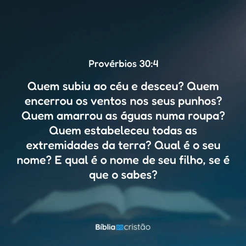 Provérbios 30:4
