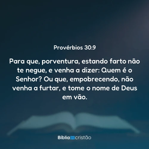 Provérbios 30:9