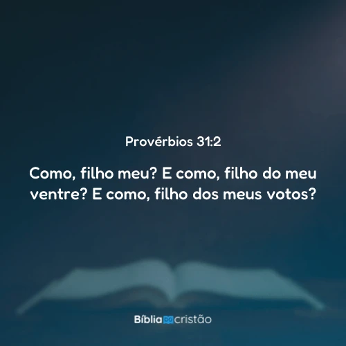 Provérbios 31:2
