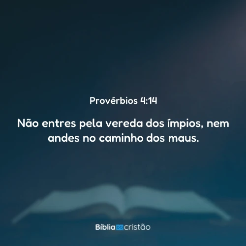 Provérbios 4:14