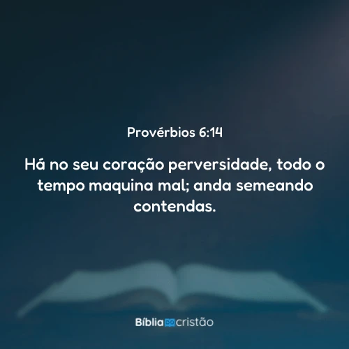 Provérbios 6:14