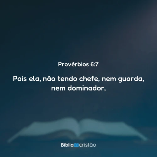 Provérbios 6:7