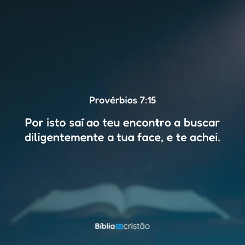 Provérbios 7:15