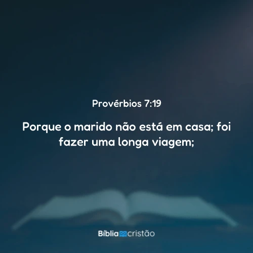 Provérbios 7:19