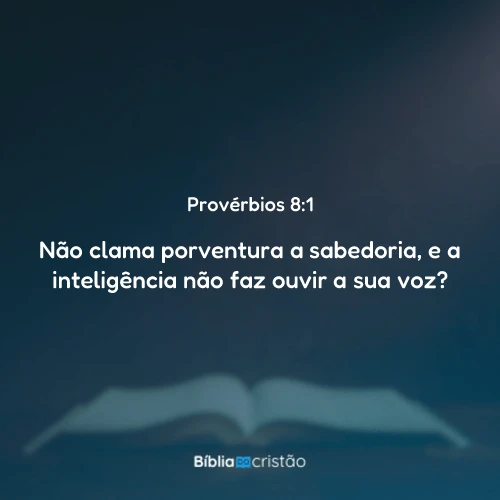 Provérbios 8:1