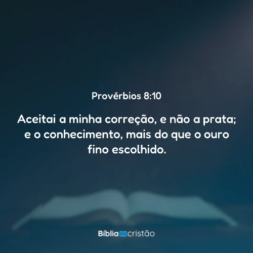 Provérbios 8:10