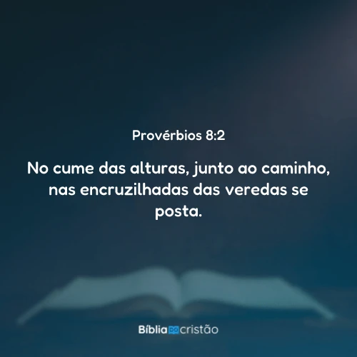 Provérbios 8:2