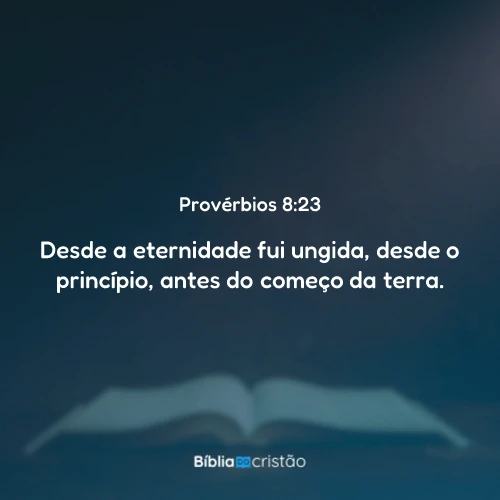 Provérbios 8:23