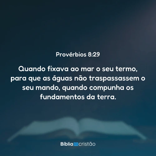Provérbios 8:29