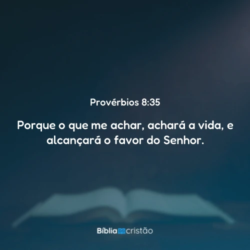Provérbios 8:35