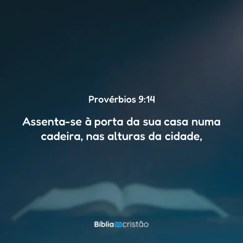 Provérbios 9:14