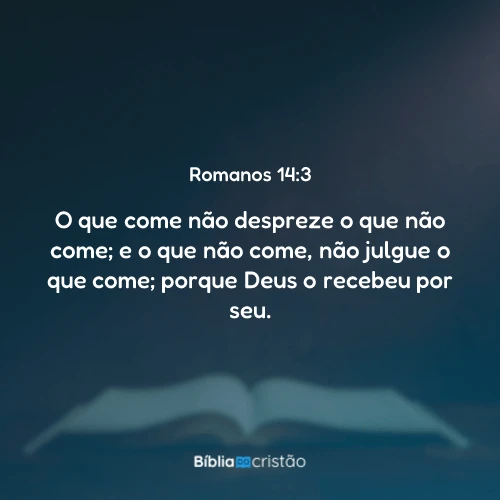 Romanos 14:3