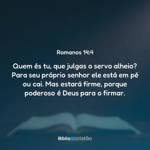 Romanos 14:4