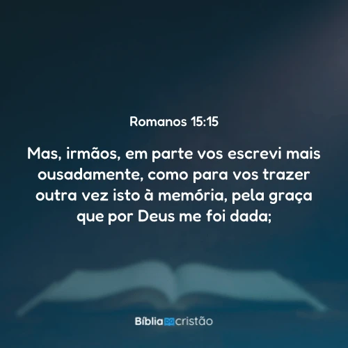 Romanos 15:15