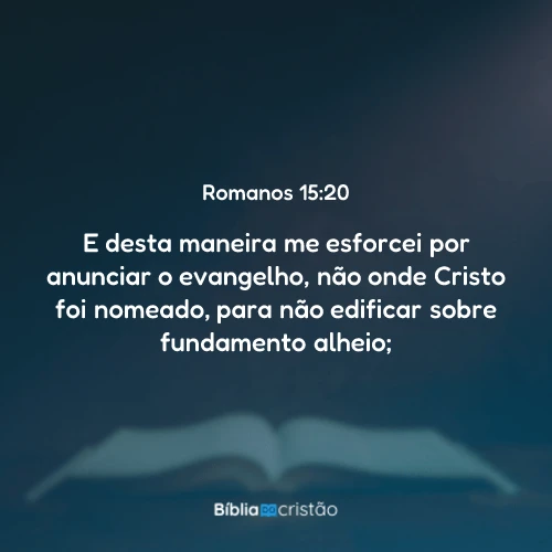 Romanos 15:20