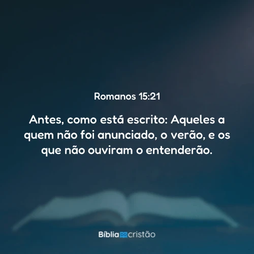 Romanos 15:21