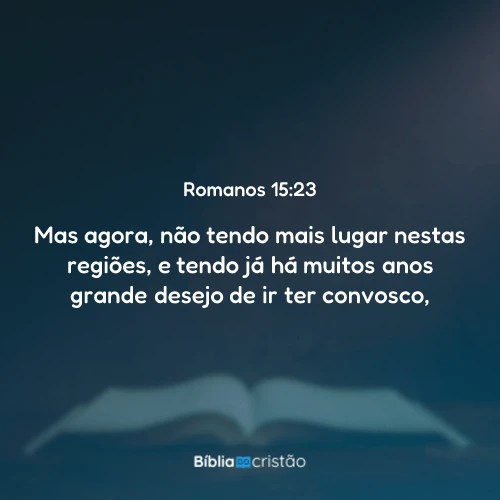 Romanos 15:23